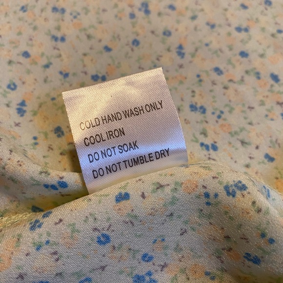 Princess Polly After Thought Green Floral Mini Slip Dress Summer Y2K Mini Size 6 - Picture 7 of 11